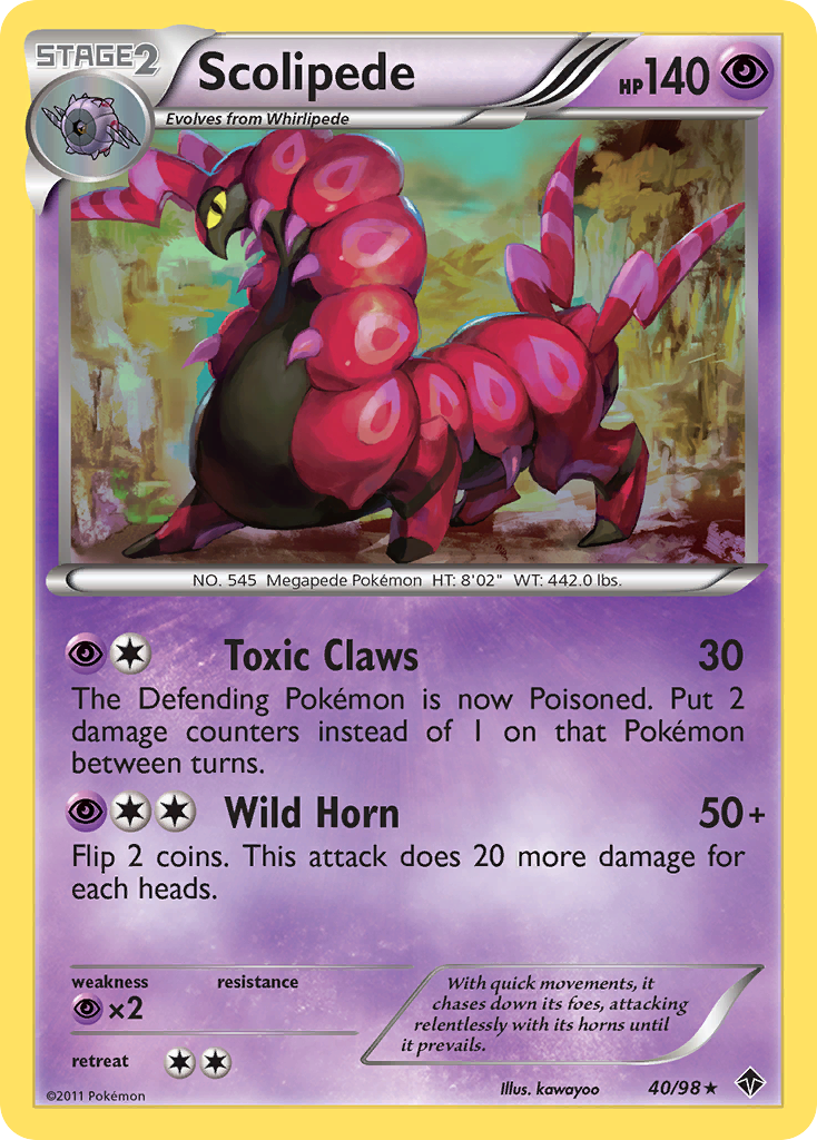Scolipede (40/98) [Black & White: Emerging Powers] | Devastation Store