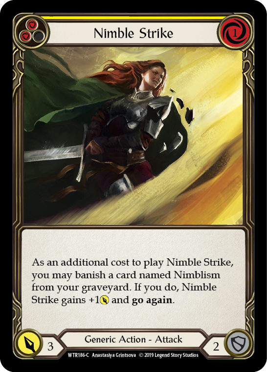 Nimble Strike (Yellow) [WTR186-C] Alpha Print Normal - Devastation Store | Devastation Store