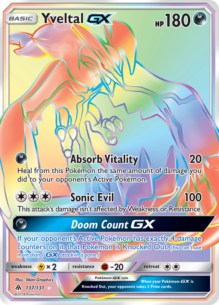 Yveltal GX (137/131) [Sun & Moon: Forbidden Light] | Devastation Store