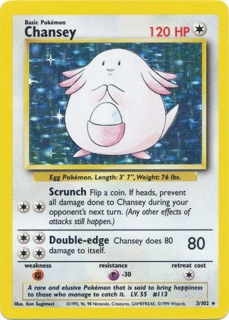 Chansey (3/102) [Base Set Unlimited] | Devastation Store