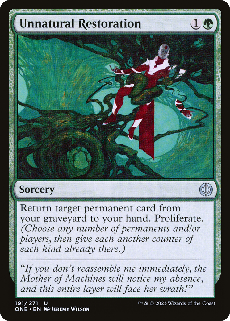 Unnatural Restoration [Phyrexia: All Will Be One] | Devastation Store