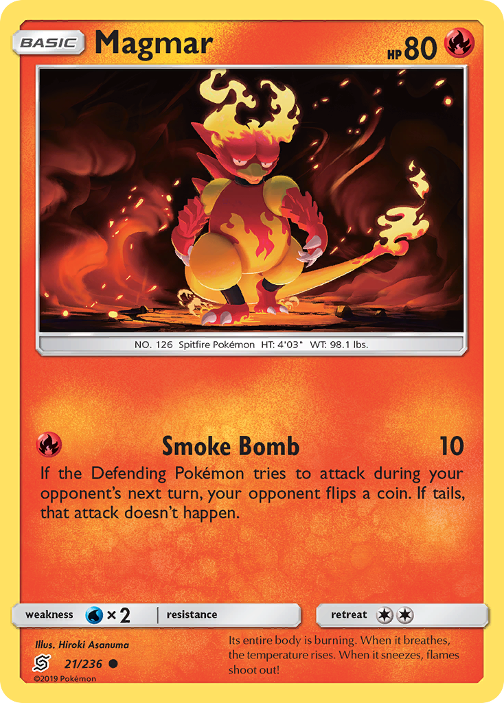 Magmar (21/236) [Sun & Moon: Unified Minds] | Devastation Store