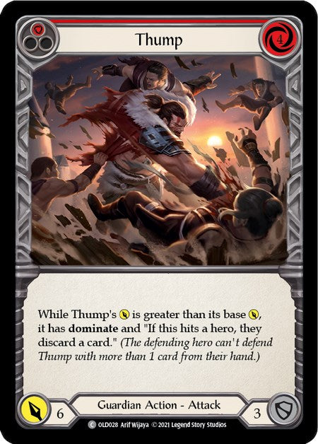 Thump (Red) [OLD028] (Tales of Aria Oldhim Blitz Deck)  1st Edition Normal | Devastation Store