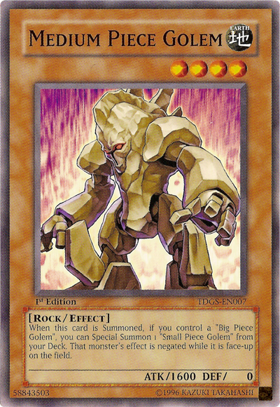 Medium Piece Golem [TDGS-EN007] Common | Devastation Store