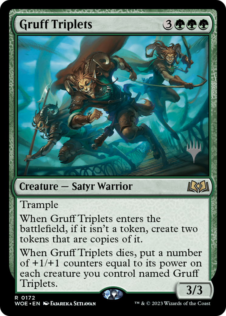 Gruff Triplets (Promo Pack) [Wilds of Eldraine Promos] | Devastation Store