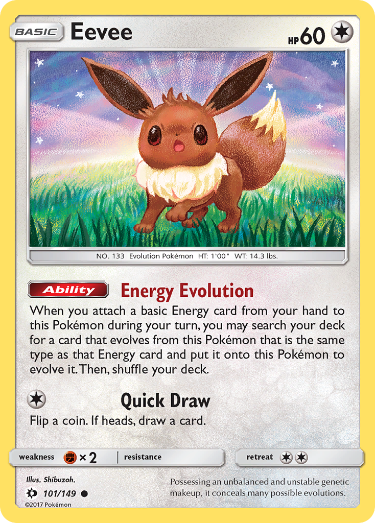 Eevee (101/149) [Sun & Moon: Base Set] | Devastation Store