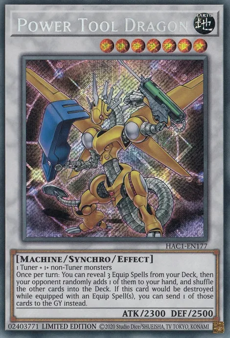 Power Tool Dragon [HAC1-EN177] Secret Rare | Devastation Store