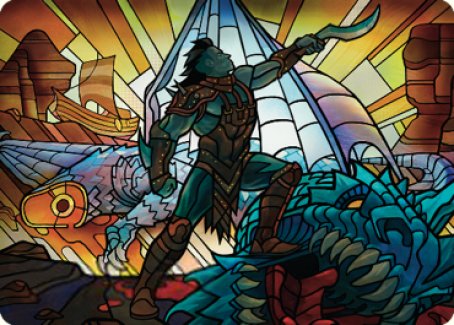 Astor, Bearer of Blades Art Card [Dominaria United Art Series] | Devastation Store