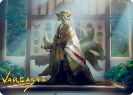 Light-Paws, Emperor's Voice Art Card (Gold-Stamped Signature) [Kamigawa: Neon Dynasty Art Series] | Devastation Store