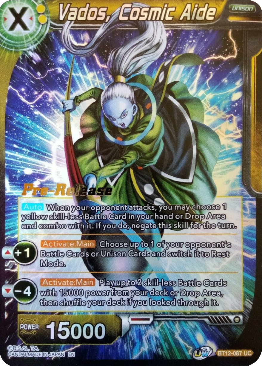 Vados, Cosmic Aide (BT12-087) [Vicious Rejuvenation Prerelease Promos] | Devastation Store