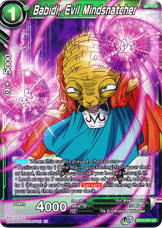 Babidi, Evil Mindsnatcher [BT11-071] | Devastation Store