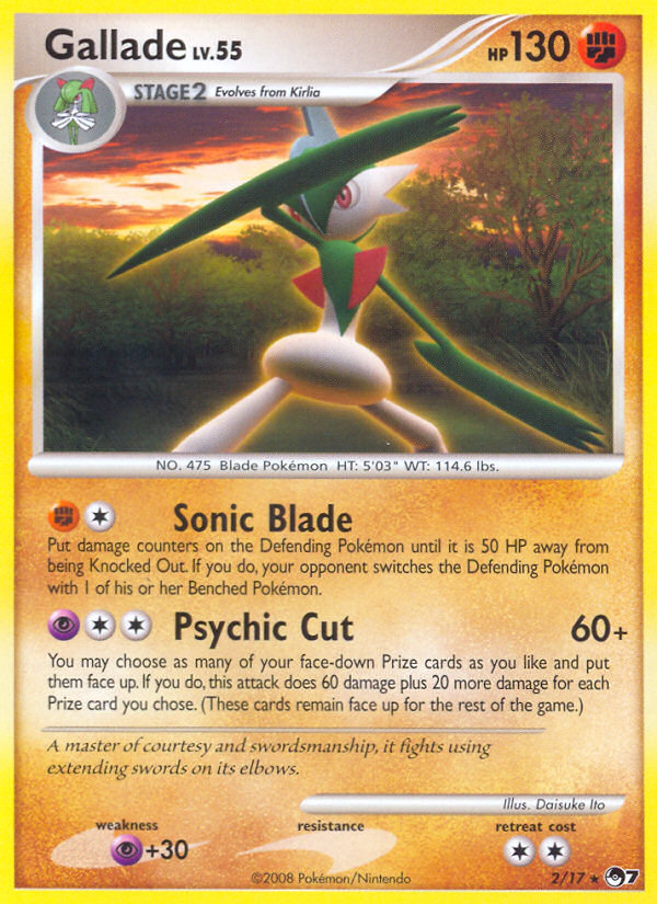 Gallade (2/17) [POP Series 7] | Devastation Store