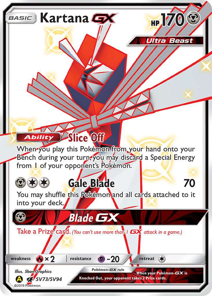 Kartana GX (SV73/SV94) [Sun & Moon: Hidden Fates - Shiny Vault] | Devastation Store