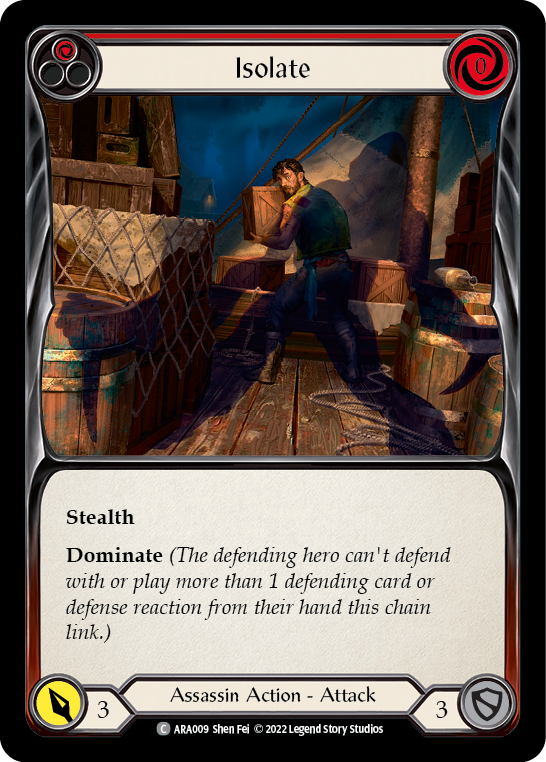 Isolate (Red) [ARA009] (Outsiders Arakni Blitz Deck) | Devastation Store