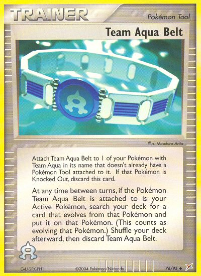 Team Aqua Belt (76/95) [EX: Team Magma vs Team Aqua] | Devastation Store