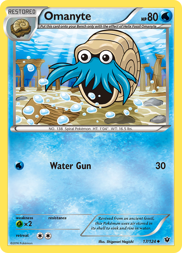 Omanyte (17/124) [XY: Fates Collide] | Devastation Store