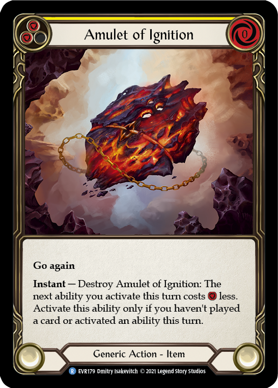 Amulet of Ignition [EVR179] (Everfest)  1st Edition Cold Foil | Devastation Store