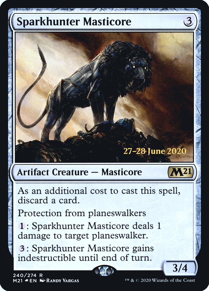 Sparkhunter Masticore  [Core Set 2021 Prerelease Promos] | Devastation Store