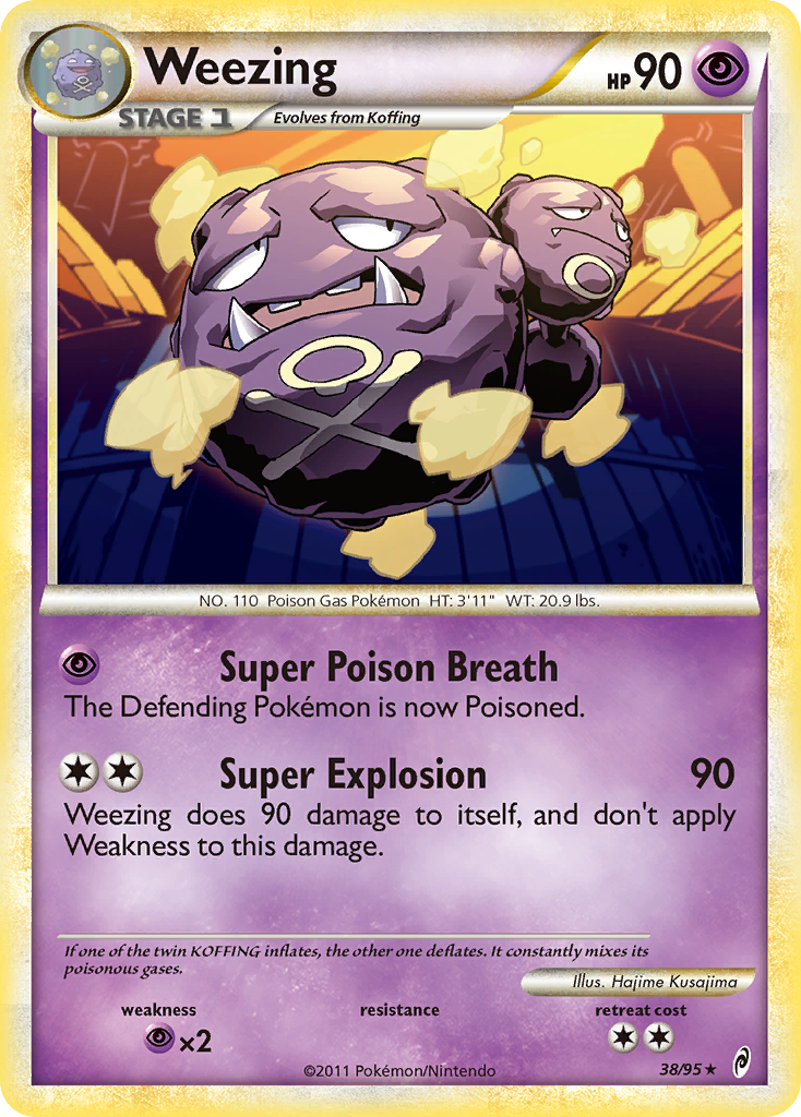 Weezing (38/95) [HeartGold & SoulSilver: Call of Legends] | Devastation Store