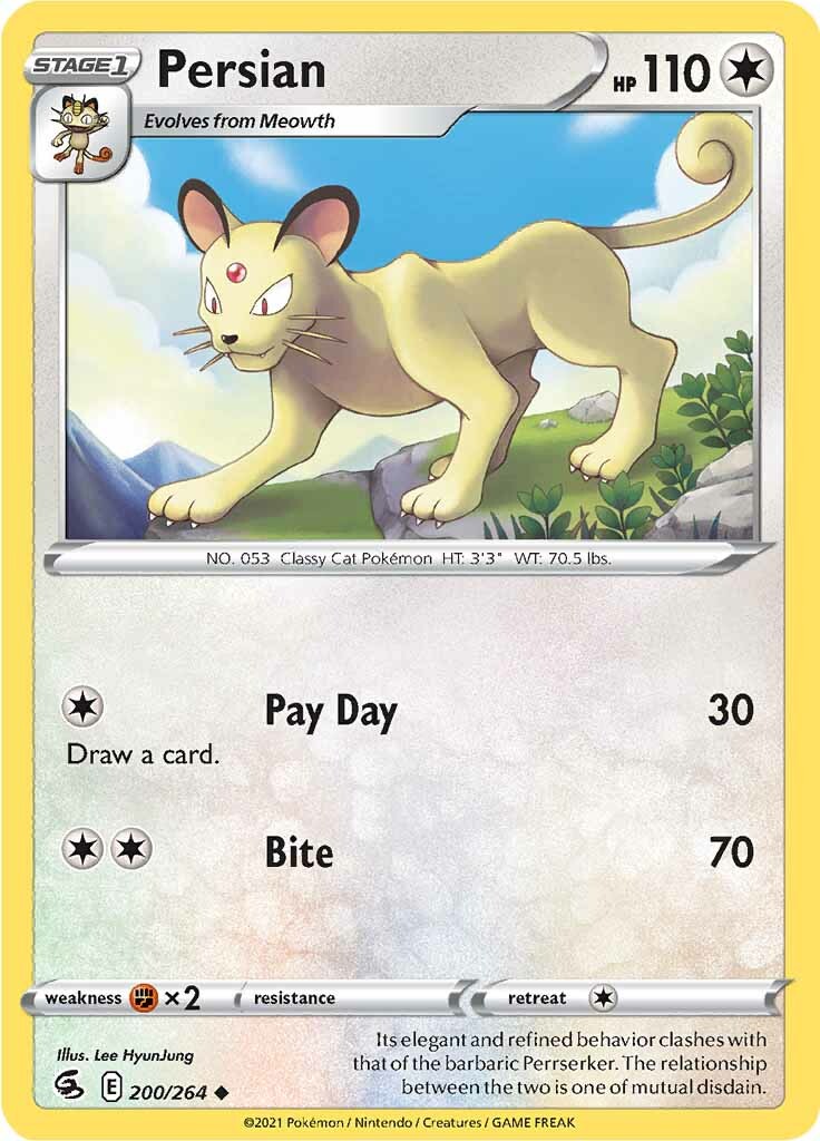 Persian (200/264) [Sword & Shield: Fusion Strike] | Devastation Store