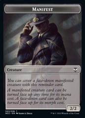Manifest // Copy Double-sided Token [Streets of New Capenna Commander Tokens] | Devastation Store