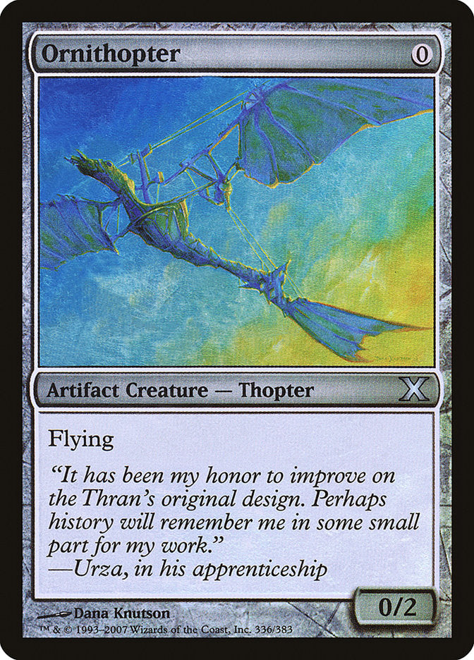 Ornithopter (Premium Foil) [Tenth Edition] | Devastation Store