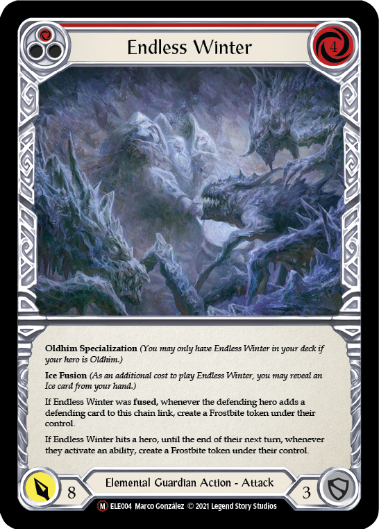 Endless Winter [U-ELE004] Unlimited Rainbow Foil | Devastation Store