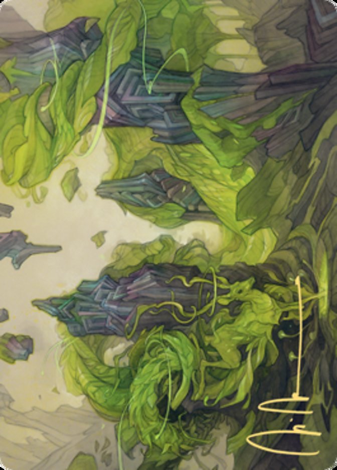 Reclaim the Wastes Art Card (Gold-Stamped Signature) [Zendikar Rising Art Series] | Devastation Store