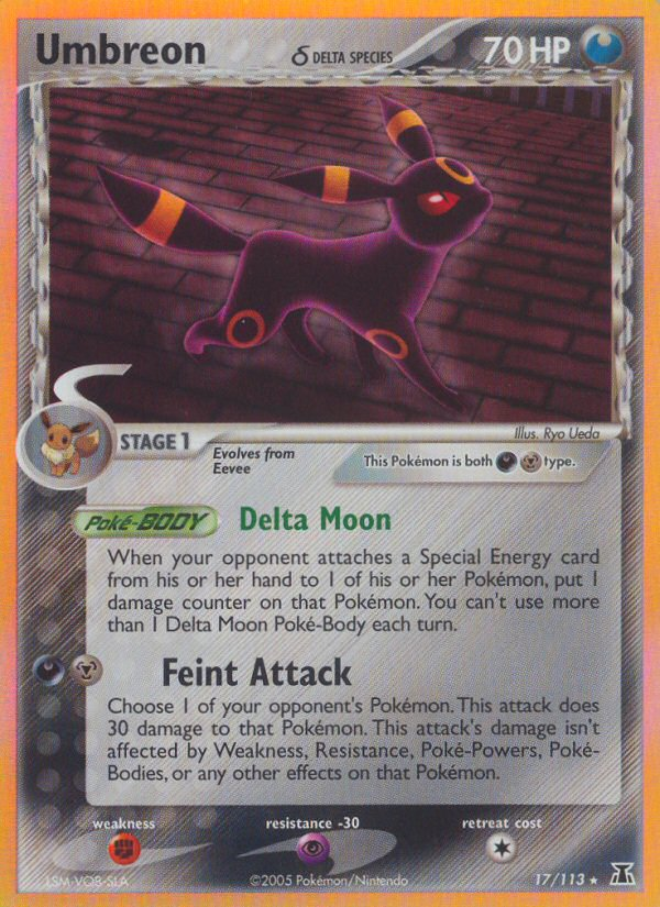 Umbreon (17/113) (Delta Species) [EX: Delta Species] | Devastation Store