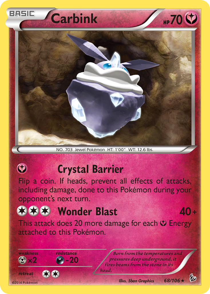 Carbink (68/106) (Theme Deck Exclusive) [XY: Flashfire] | Devastation Store