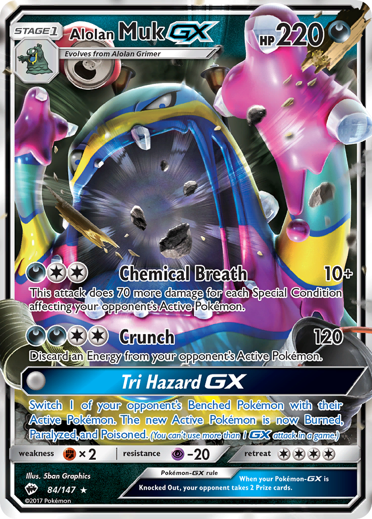 Alolan Muk GX (84/147) [Sun & Moon: Burning Shadows] | Devastation Store