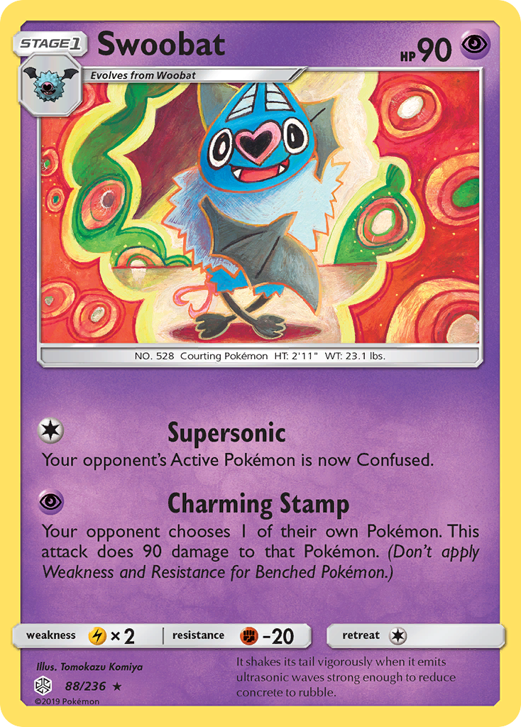Swoobat (88/236) [Sun & Moon: Cosmic Eclipse] | Devastation Store