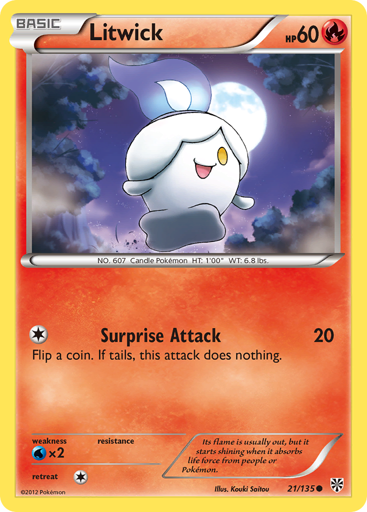 Litwick (21/135) [Black & White: Plasma Storm] | Devastation Store