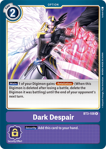 Dark Despair [BT3-108] [Release Special Booster Ver.1.5] | Devastation Store