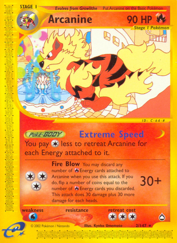 Arcanine (2/147) [Aquapolis] | Devastation Store