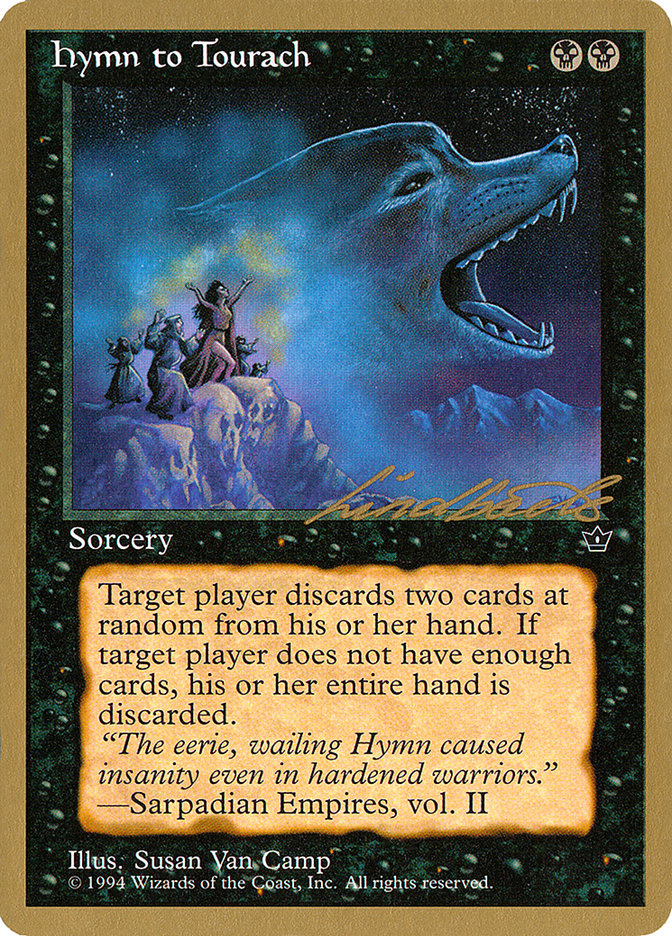 Hymn to Tourach (Wolf) (Leon Lindback) [Pro Tour Collector Set] | Devastation Store