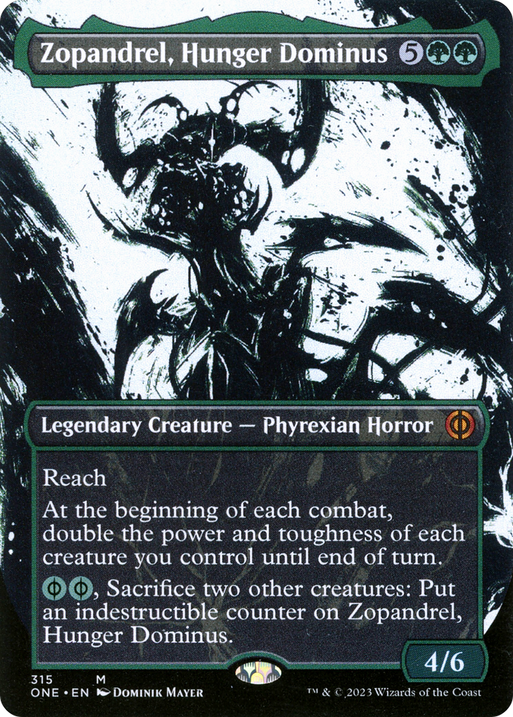 Zopandrel, Hunger Dominus (Borderless Ichor) [Phyrexia: All Will Be One] | Devastation Store