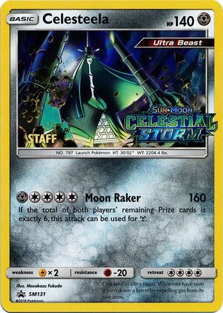 Celesteela (SM131) (Staff Prerelease Promo) [Sun & Moon: Black Star Promos] | Devastation Store