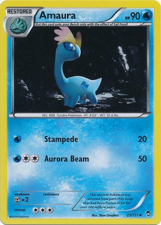 Amaura (25/111) (Cosmos Holo) [XY: Furious Fists] | Devastation Store