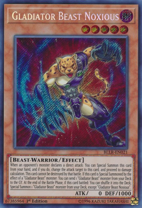 Gladiator Beast Noxious [BLLR-EN021] Secret Rare | Devastation Store