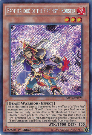 Brotherhood of the Fire Fist - Rooster [MP14-EN120] Secret Rare | Devastation Store