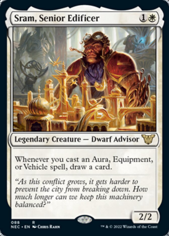 Sram, Senior Edificer [Kamigawa: Neon Dynasty Commander] | Devastation Store