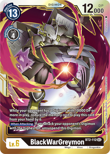 BlackWarGreymon [BT2-112] [Release Special Booster Ver.1.5] | Devastation Store