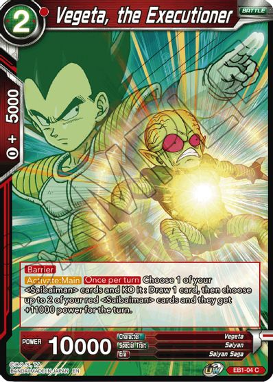Vegeta, the Executioner (EB1-004) [Battle Evolution Booster] | Devastation Store