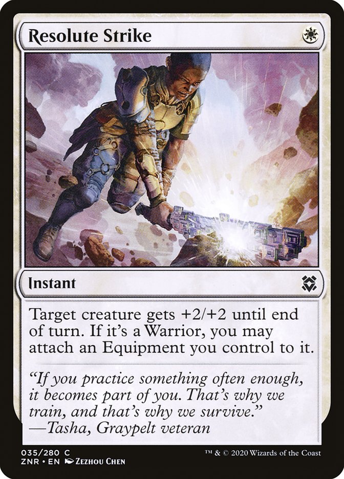 Resolute Strike [Zendikar Rising] | Devastation Store
