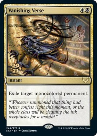 Vanishing Verse [Strixhaven: School of Mages Prerelease Promos] | Devastation Store
