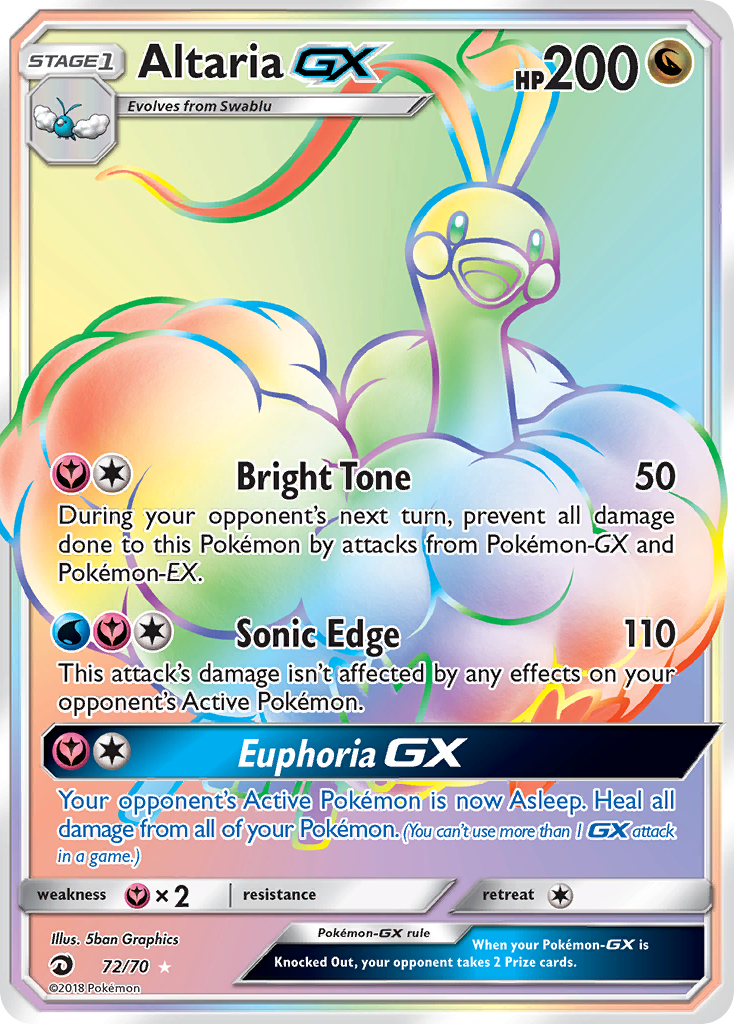 Altaria GX (72/70) [Sun & Moon: Dragon Majesty] | Devastation Store