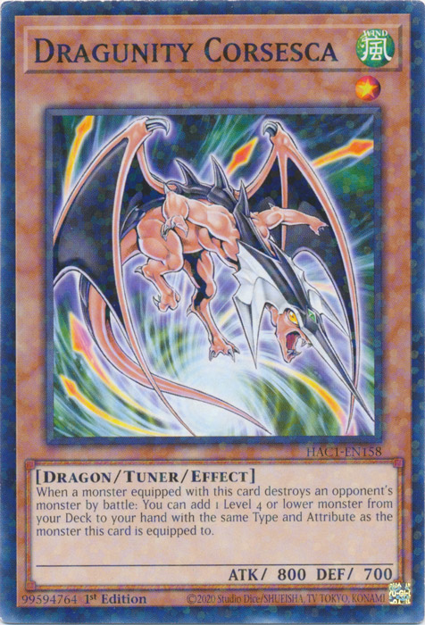 Dragunity Corsesca (Duel Terminal) [HAC1-EN158] Common | Devastation Store