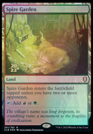 Spire Garden [Commander Legends: Battle for Baldur's Gate Prerelease Promos] | Devastation Store