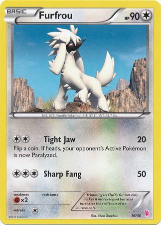 Furfrou (16/30) [XY: Trainer Kit - Sylveon] | Devastation Store